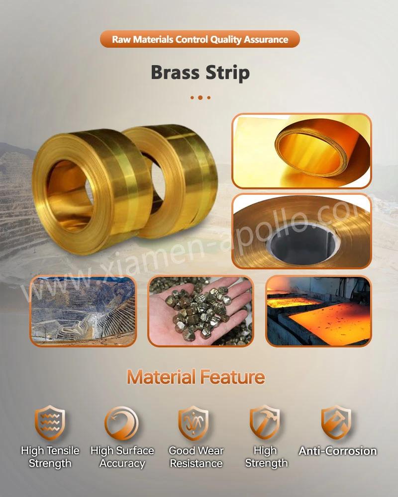 Brass Strip for Electrical Metal Brass Stamping Parts Brass Strip for Electrical Metal Brass Stamping Parts