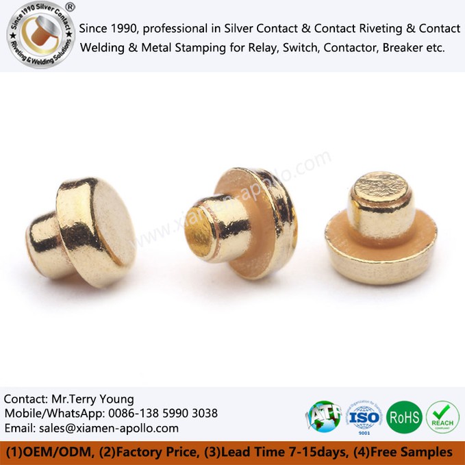 Gold-plated contacts Gold-plated contacts